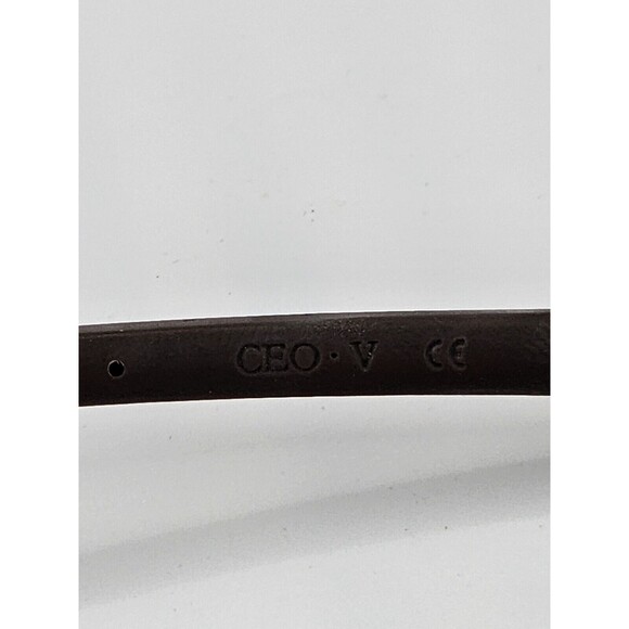 CEO-V CV638 Brown Orange T6-40 Flexible 54-16-132 Eyeglasses Frame Demo New - Picture 14 of 15